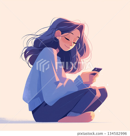 Relaxing woman Relaxing woman 134582996
