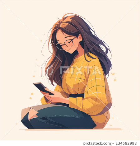 Relaxing woman Relaxing woman 134582998