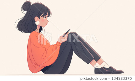 放鬆的女人 134583370