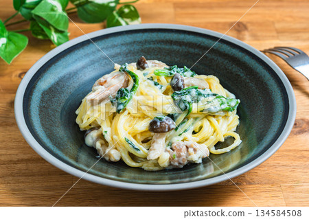 菠菜蘑菇奶油意麵 菠菜蘑菇奶油意麵 134584508