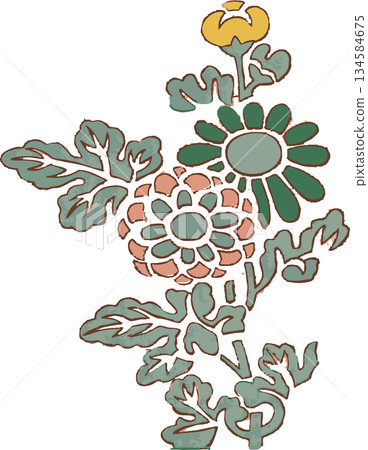 花卉圖案(菊花)2 花卉圖案(菊花)2 134584675
