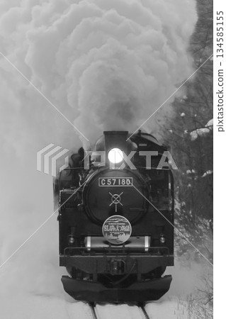 Banetsu West Line SL擁有雪景 134585155