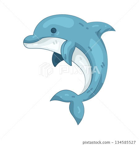 Illustration of dolphin Illustration of dolphin 134585527