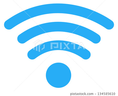 Wi-Fi 標誌扁平圖標 134585610