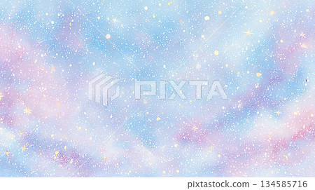 淺藍色和粉紅色的柔和雪景背景素材 134585716