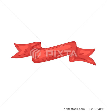 Illustration of red banner Illustration of red banner 134585895
