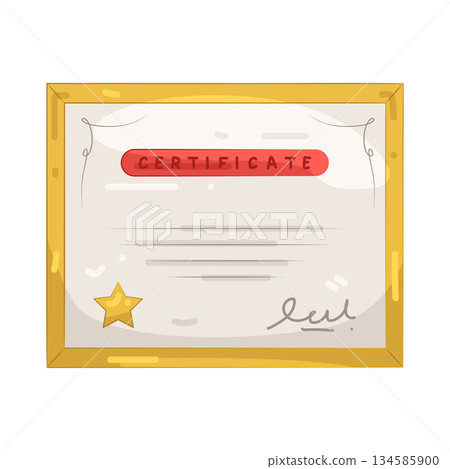 Illustration of certificate  134585900