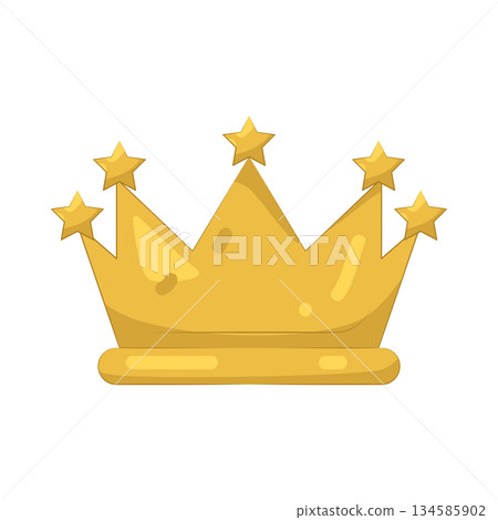 Illustration of gold crown  134585902