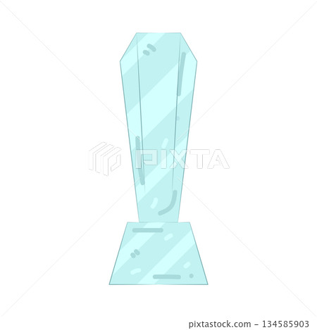 Illustration of diamond trophy  134585903