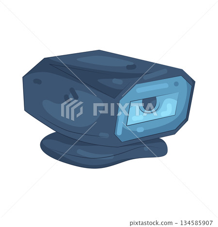 Illustration of security camera  134585907