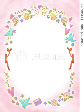 少女心滿滿的可愛情人節相框 134586045