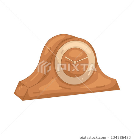 Illustration of mantel clock Illustration of mantel clock 134586483