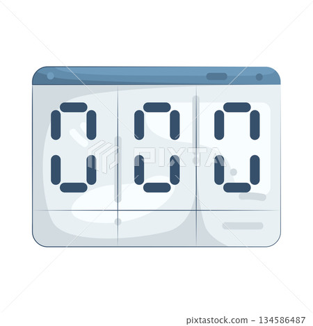 Illustration of digital clock Illustration of digital clock 134586487
