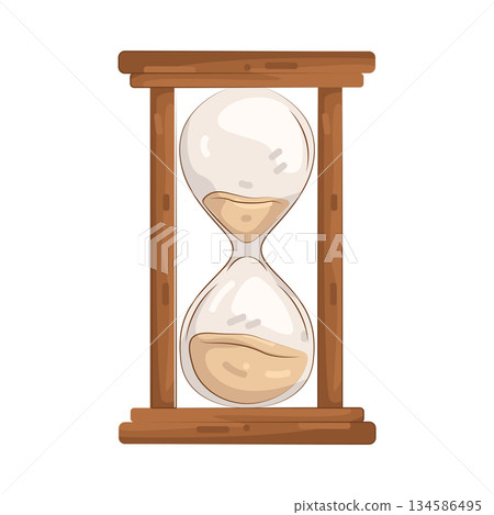 Illustration of hourglass Illustration of hourglass 134586495