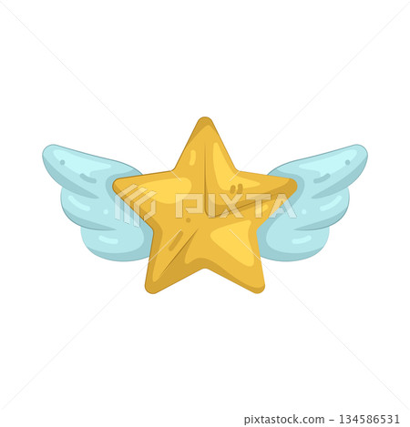 Illustration of flying star Illustration of flying star 134586531