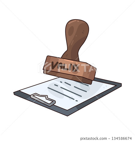 illustration of Validation  134586674