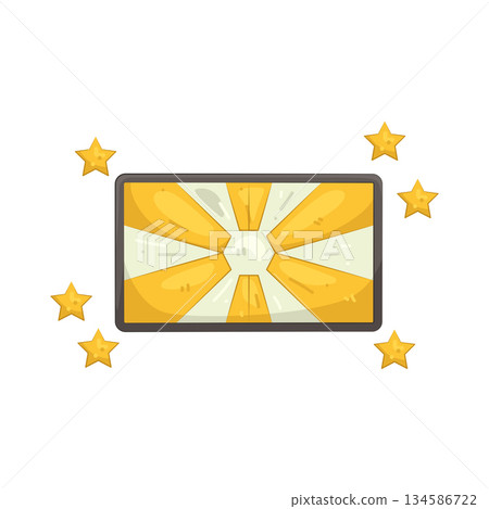 Illustration of star beam Illustration of star beam 134586722
