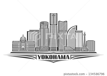Vector illustration of Yokohama 134586796