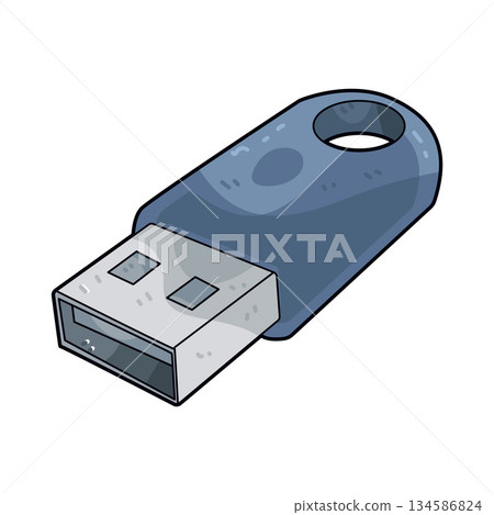 illustration of USB Stick 134586824