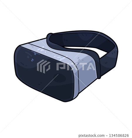 illustration of VR Headset 134586826