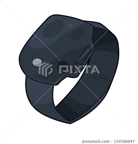 illustration of smartwatch 134586847