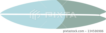 summer beach surfboard icons tropical vacation ornaments decoration element, flat jpg illustration cartoon character costume design 134586986