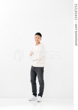 Male, teenage, portrait, full body 134587252