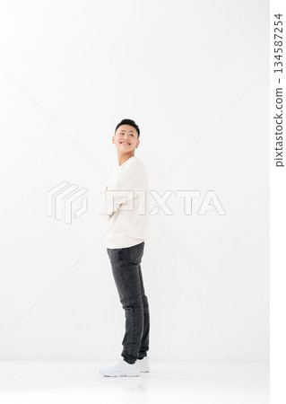 男性，青少年，肖像，全身 134587254