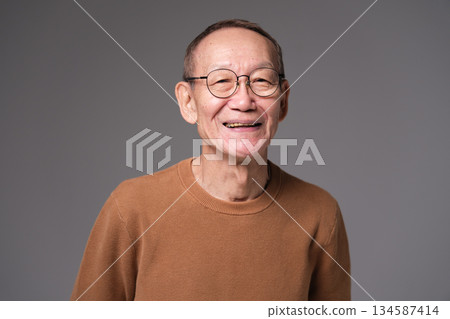 Laughing grandpa 134587414