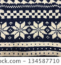 Seamless snowflakes border pattern background 134587710