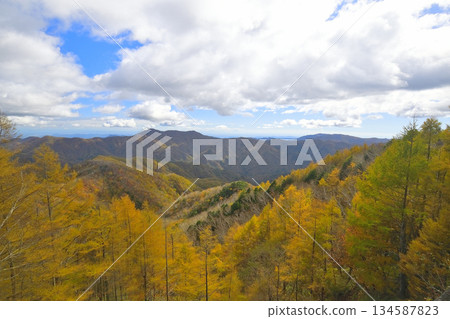 A mountain that turned red leaves A mountain that turned red leaves 134587823