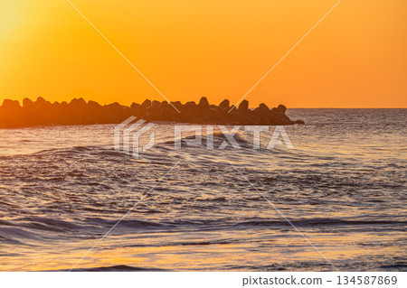 Scenery of Nakatajima Sand Dunes in Hamamatsu City (Shizuoka Prefecture) 134587869