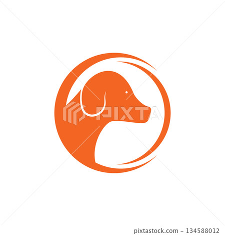 Dog head Illustration 134588012
