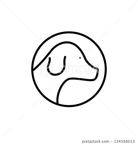 Dog head Illustration Dog head Illustration 134588013