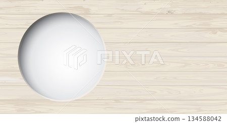 3D circle frame paper cut style with cut timber panels whitewashed fade condition background graphic illustration have blank space. 3D circle frame paper cut style with cut timber panels whitewashed fade condition background graphic illustration have blank space. 134588042