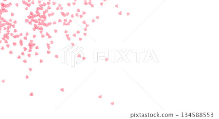 Pink hearts on transparent background. Valentine's day concept. Pink hearts on transparent background. Valentine's day concept. 134588553
