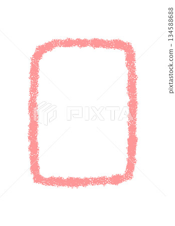 Fluid crayon sketch box frame with pastel border creates a rectangular outline for a quote. This background uses soft graphic texture, ideal for creative card element or abstract banner layout. 134588688