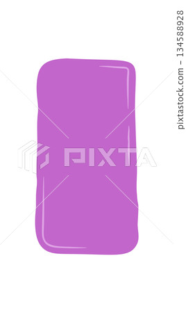 Hand drawn organic wavy rectangle patch in abstract form. Purple fluid shape and freehand badge provide unique background with subtle blob, ideal for modern text, decorative cover or simple label. Hand drawn organic wavy rectangle patch in abstract form. Purple fluid shape and freehand badge provide unique background with subtle blob, ideal for modern text, decorative cover or simple label. 134588928