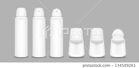 White deodorant mockup collection 134589261