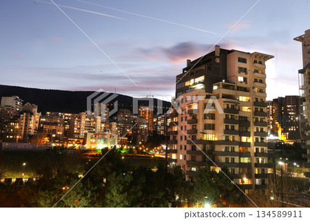 View on Saburtalo and Vake in Tbilisi 134589911