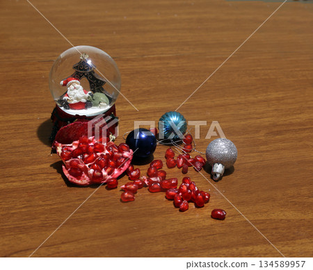 Christmas St.Nicolas  (toy) with snow 134589957