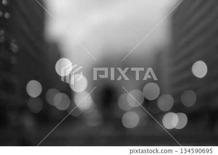 City lights at dusk (monochrome, blurred) City lights at dusk (monochrome, blurred) 134590695