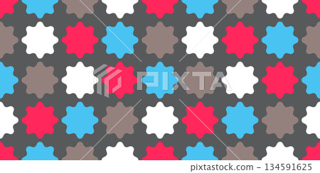 polka dot seamless pattern star vector cartoon doodle tile background repeat wallpaper scarf isolated gift wrapping paper illustration 134591625