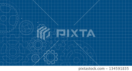 Gear blueprint technical mechanism construction background wheel industry pattern engineering. The image is formed with structure and movement. A modern abstract option for business pages. Gear blueprint technical mechanism construction background wheel industry pattern engineering. The image is formed with structure and movement. A modern abstract option for business pages. 134591835