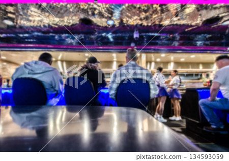Blurred images of popular restaurants in Las Vegas Blurred images of popular restaurants in Las Vegas 134593059