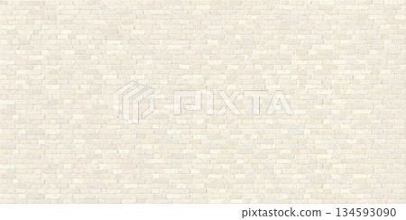 Old white brick block wall rough texture background graphic illustration. Masonry wall pattern rectangle background. 134593090