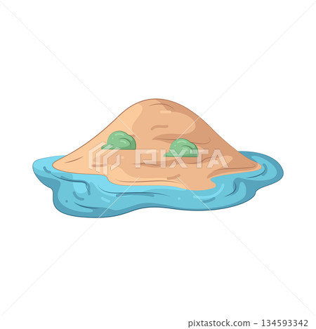 Illustration of island Illustration of island 134593342