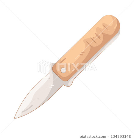 Illustration of survival knife Illustration of survival knife 134593348