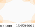Orange random circle design frame 134594001