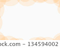 Orange random circle design frame 134594002